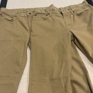 2 Pairs Old Navy Khakis 30 x 32 Slim Fit
